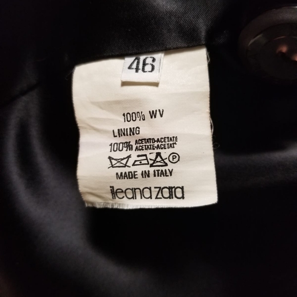 Women's Wool Black Coat - Picture 5 of 5